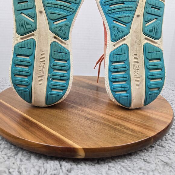 Brooks Womens 9.5B Ghost Max Papaya Apricot Blue Athletic Gym Road Running Shoe - Picture 11 of 13